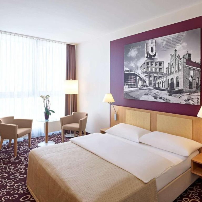 Mercure Hotel bedroom in Euro 2024 host city Dortmund